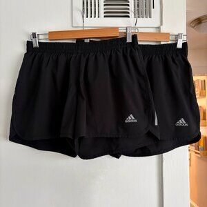 Adidas Black Running Shorts (Two Pairs)